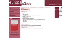 Desktop Screenshot of europaethnica.at